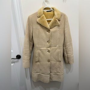 Sisley Faux suede coat -XS